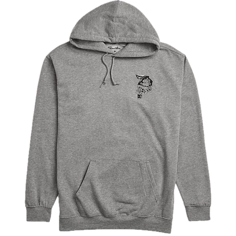 Primitive Dirty P Paisley Grey Hoodie Size Medium